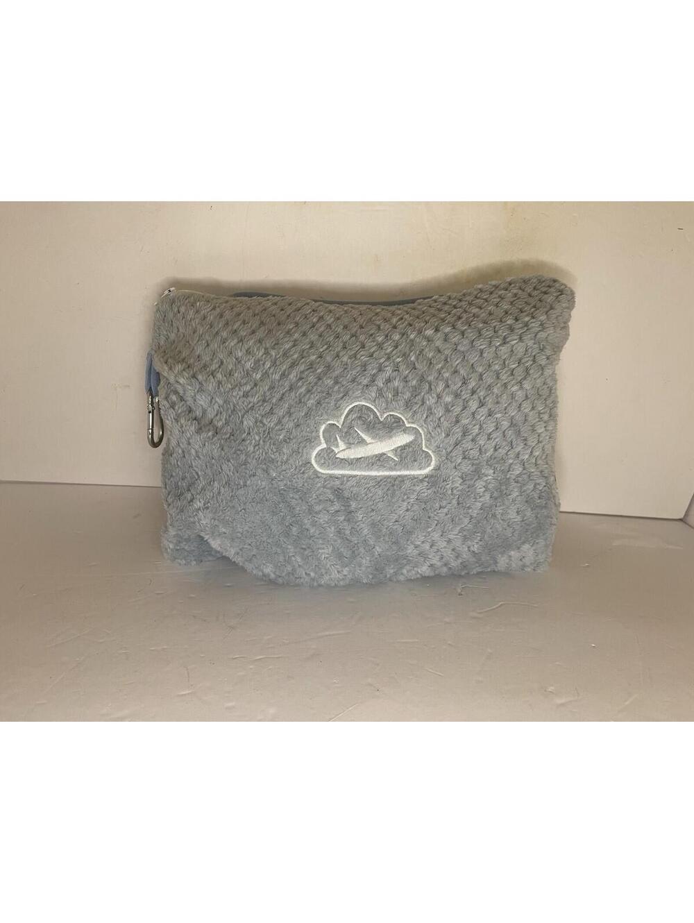 Travel Blanket with Bag, Ultra-Soft Jacquard Fleece Blanket with Luggage Sleeve